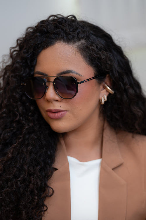 Óculos Solar Lumini Preto  – Coleção Essence