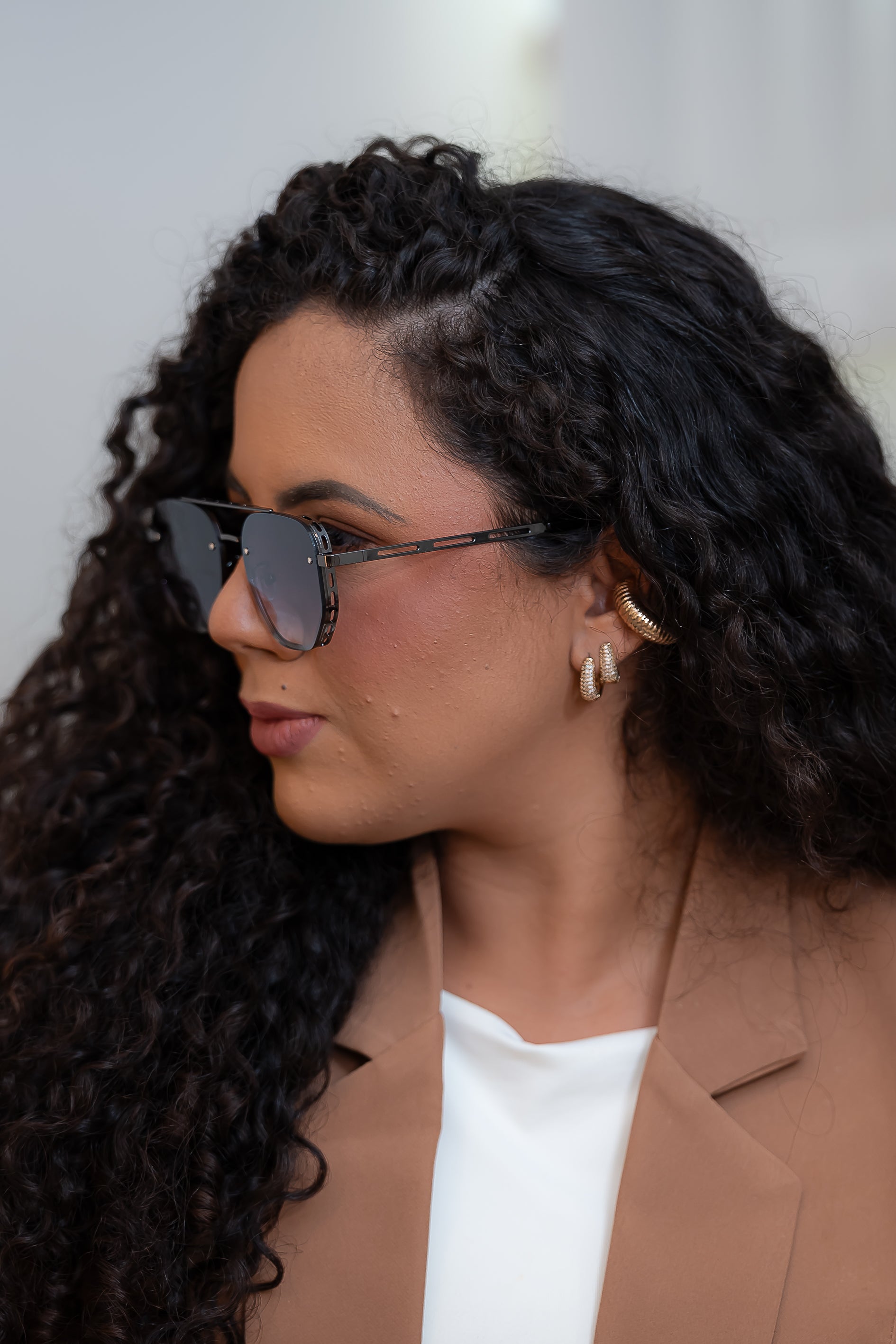 Óculos Solar Lumini Preto  – Coleção Essence